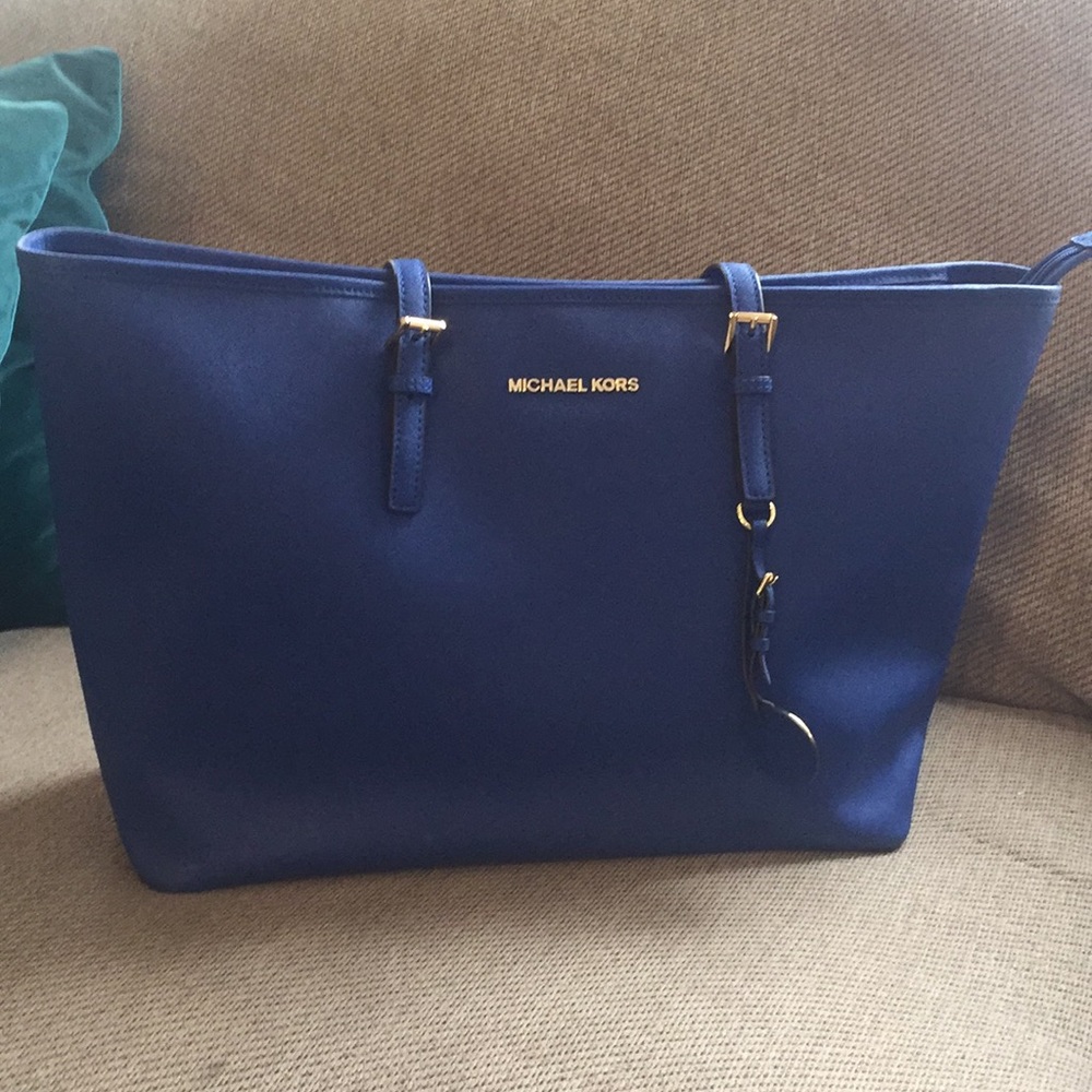 Authentic Royal blue LARGE Michael Kors tote bag💙